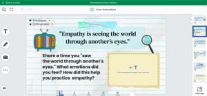 Seesaw Library Empathy Lesson