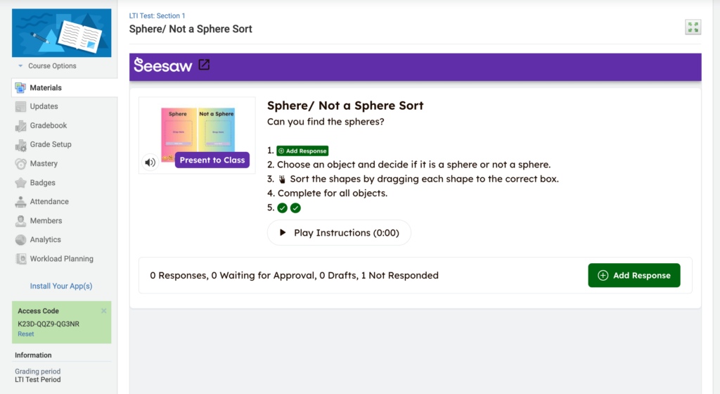 Schoology LTI Integration