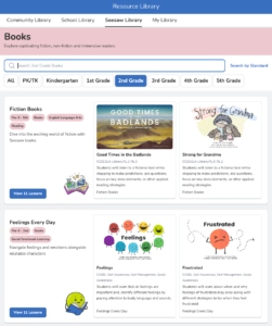 Seesaw book collection library